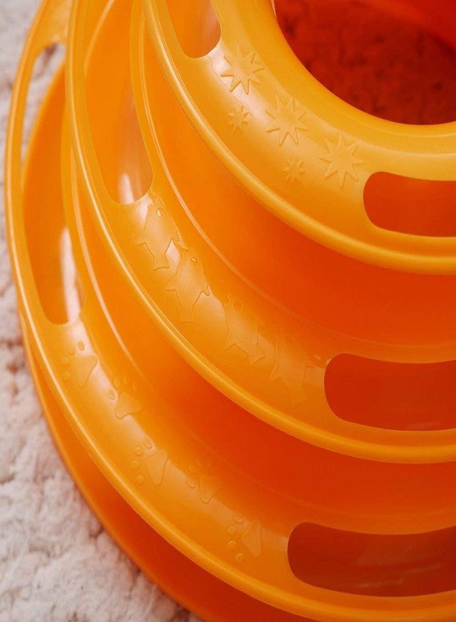 Smart Pups Tower of Tracks Cat Toy with Colourful 3 Layer Wheels - Image 5